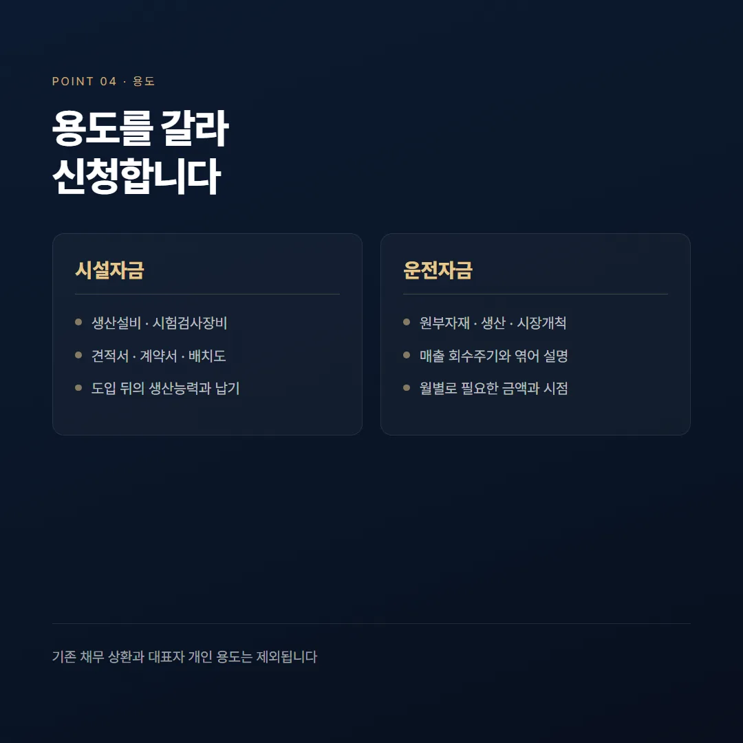혁신성장촉진자금, 대상 기업과 준비할 자료 — 정리 그림 4